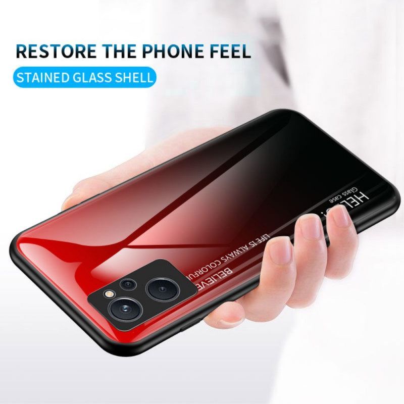 Θήκη Realme 9i Tempered Glass Γεια Σας